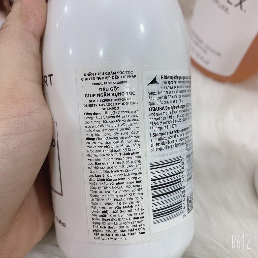 Dầu gội chăm sóc ngăn ngừa tóc rụng Loreal 300ml/500ml chính hãng