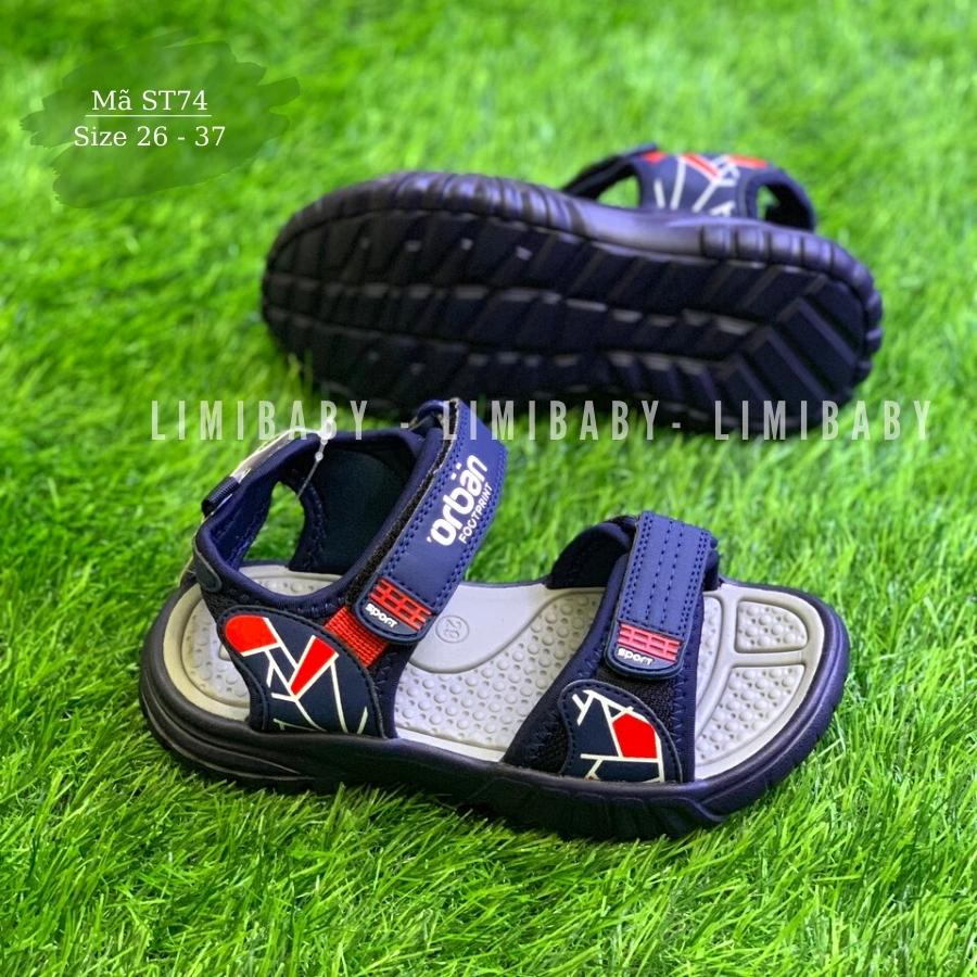 Sandal bé trai Urban cao cấp thể thao khỏe khoắn và năng động cho trẻ em 3 - 12 tuổi đi học đi biển phông cách ST74