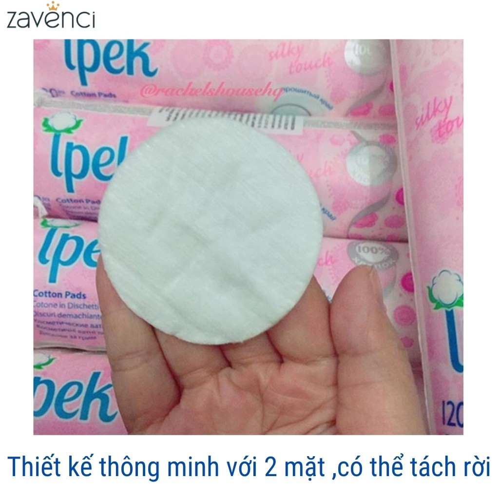 Bông Tẩy Trang IPEK THỔ NHĨ KÌ Công Nghệ Dệt 2 Lớp Tẩy Trang Hiệu Quả (130 miếng) | BigBuy360 - bigbuy360.vn