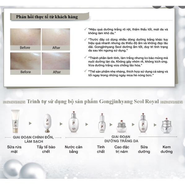 Kem dưỡng trắng da Whoo Seol 4ml_Whoo Gongjinhyang Seol Radiant White