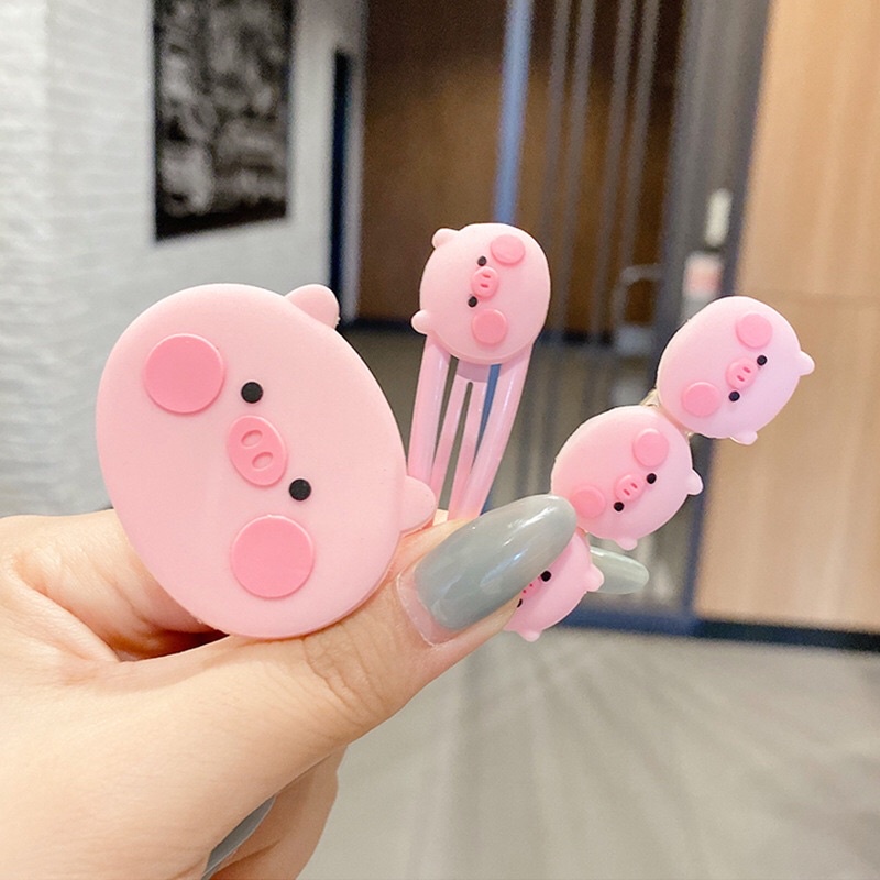 Set 3 Kẹp bé Heo hồng xinh siêu kute , mẫu mới đáng yêu