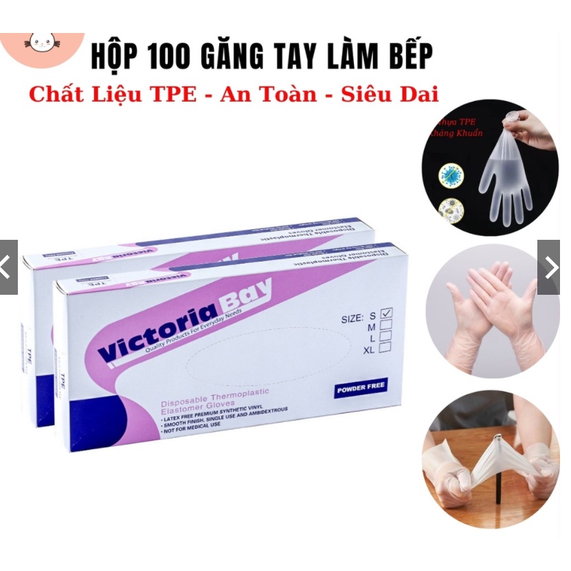 Găng tay siêu dai Victoria Bay - Hộp 100 cái