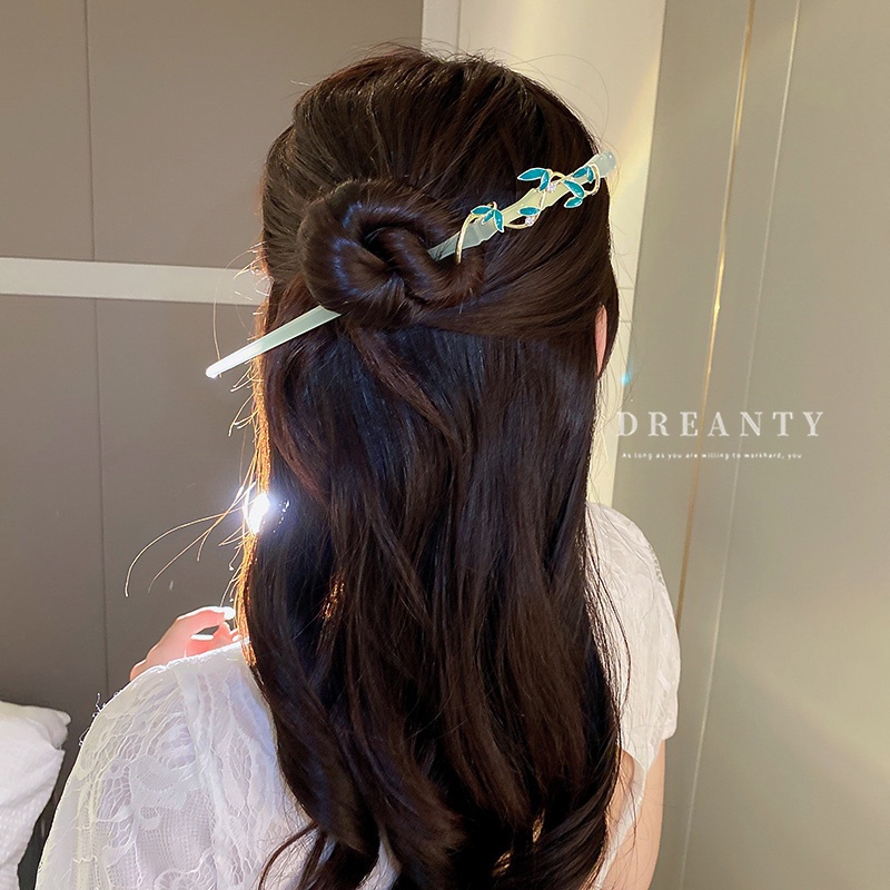 Kẹp Tóc Bằng Tre Phong Cách Trung Hoa Cổ Điển Hợp Thời Trang