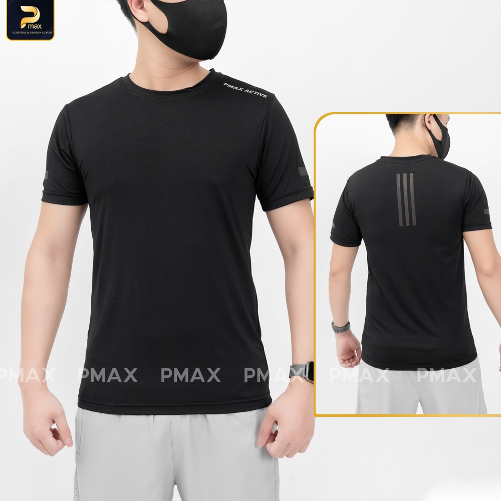 Áo thun nam ngắn tay PMAX phông trơn vải 100% coolmax mềm mát thấm hút co giãn