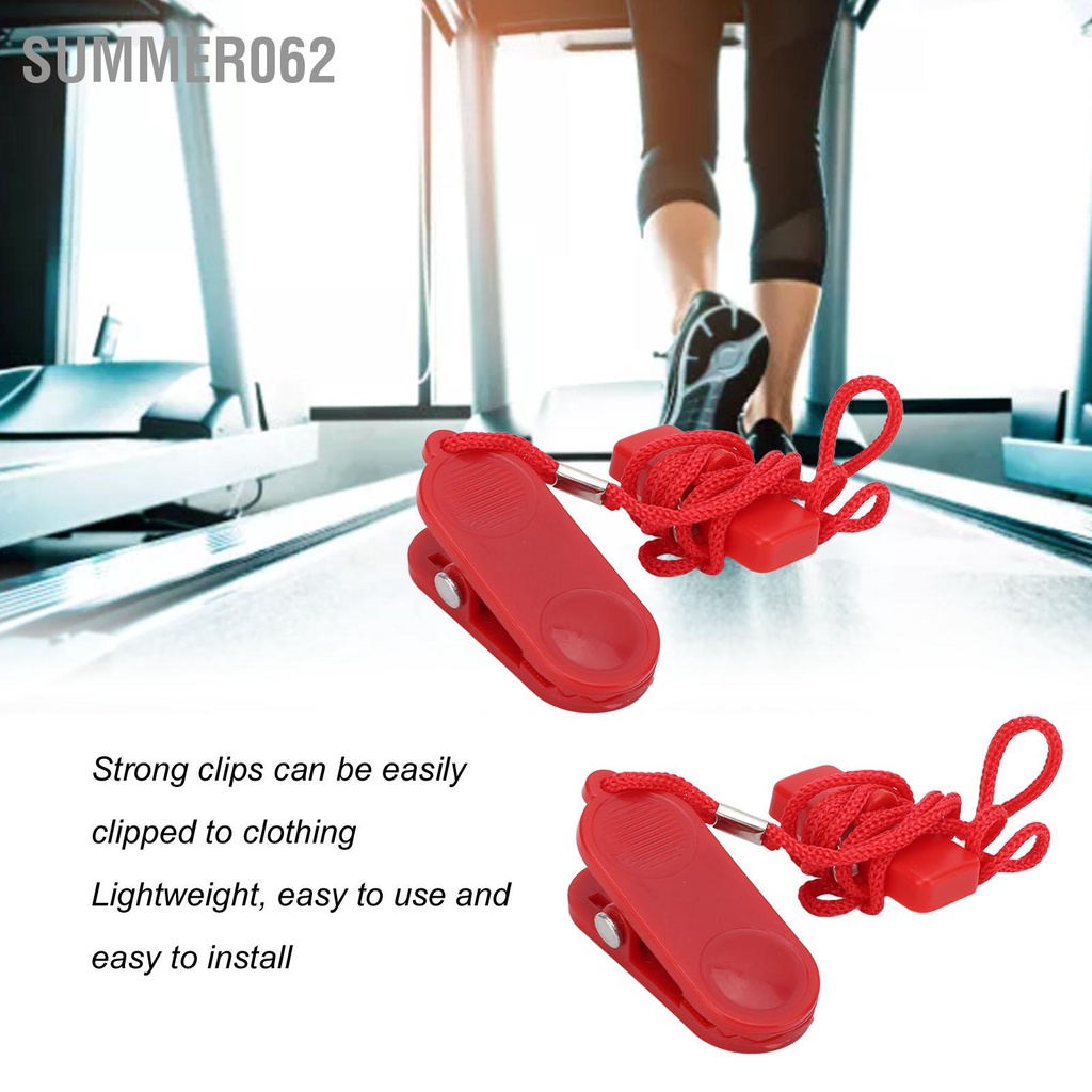 Summer062 2 cái Máy chạy bộ Phím An toàn Công tắc Bảo mật Từ tính Thay thế Thể dục