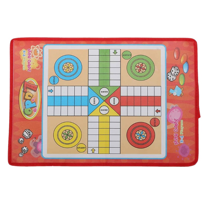 SUN Flying Chess Carpet Parent-child Game Creeping Non-woven Mat Kids Aeroplane Chess Rug Party Board Game Modern Ludo