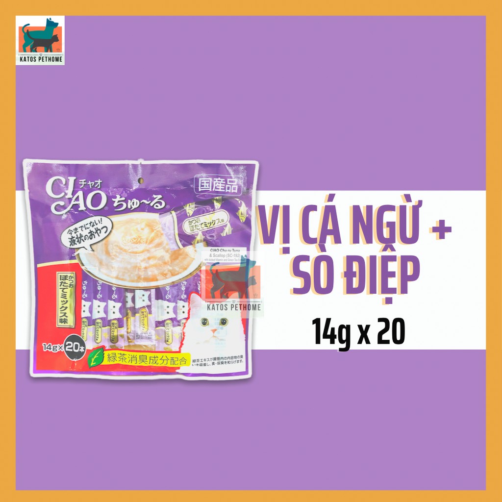 Súp thưởng Ciao Thái - bịch 20 thanh