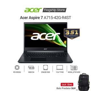 Laptop Acer Aspire 7 A715-42G-R4ST NH.QAYSV.004 (R5-5500U | 8GB | 256GB | GTX 1650 4GB | 15.6 inch FHD | WIn 10)