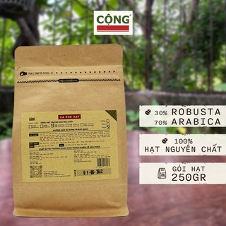 Cà phê hạt 250gr pha máy Cộng Cà Phê