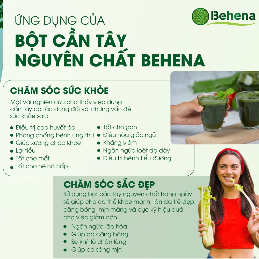 Bột Cần Tây Sấy Lạnh Behena hộp 50gr