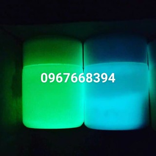 com bo 10 lọ bột dạ quang đủ màu ( tặng que vẽ, cọ vẽ )