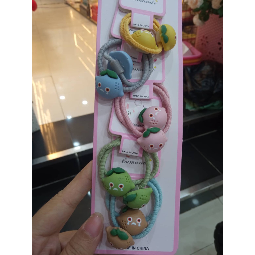 Set 10 dây buộc tóc trẻ em nhiều màu xinh xắn dễ thương