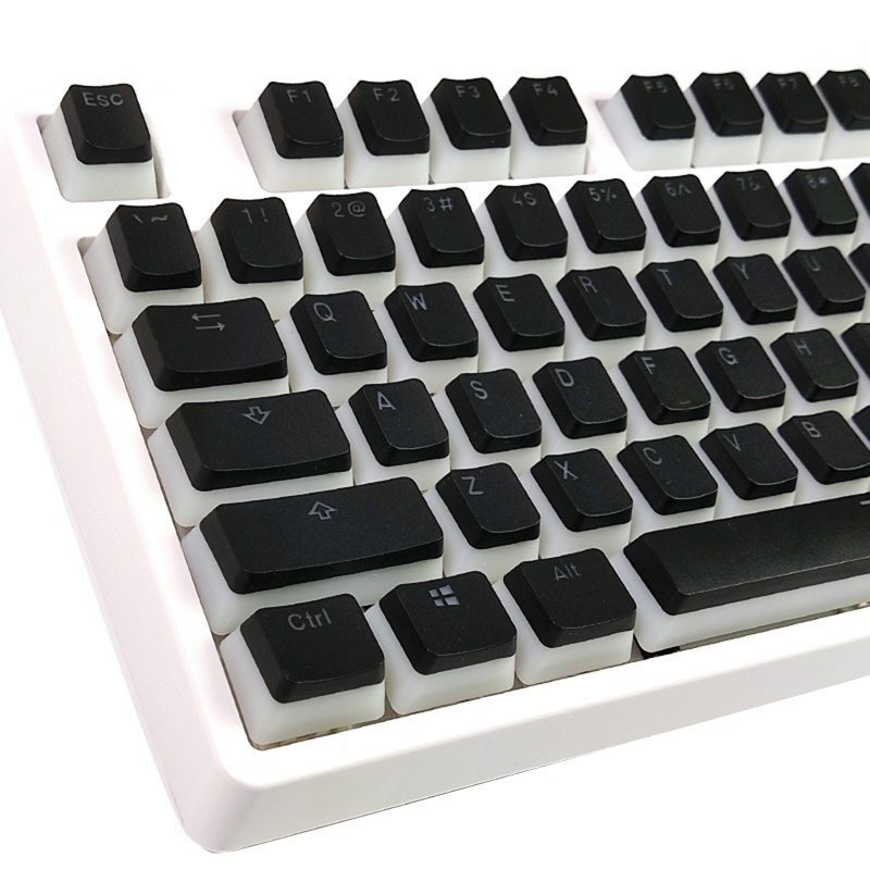 Bộ Phím Rời PBT OEM 116 Phím RGB Hai Màu Trong Mờ DIY