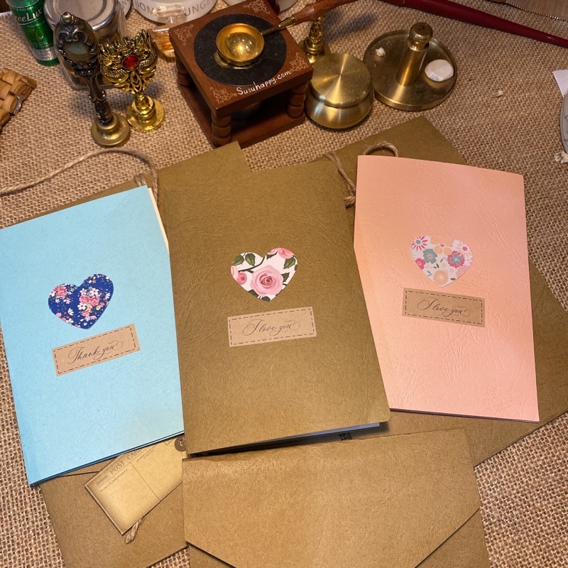Thiệp Chúc Mừng Valentine Độc Lạ, Thiệp 8/3, Sinh Nhật, Thiệp Chúc Mừng Phong Cách Vintage Giấy Mỹ Thuật Nhập Khẩu