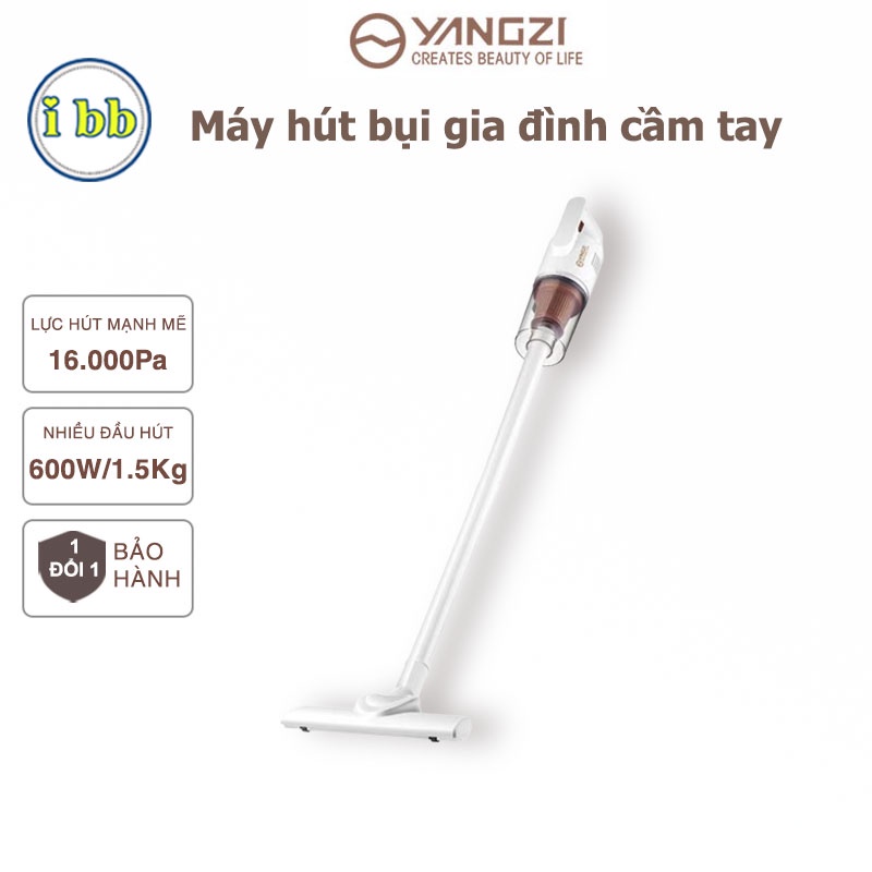 Máy hút bụi cầm tay Yangzi XC77A hàng chính hãng lực hút cực khỏe tặng kèm đầu hút chăn đệm chuyên dụng
