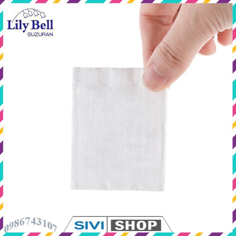 Bông tẩy trang Lily Bell vỏ xanh Extra Thin 240 miếng