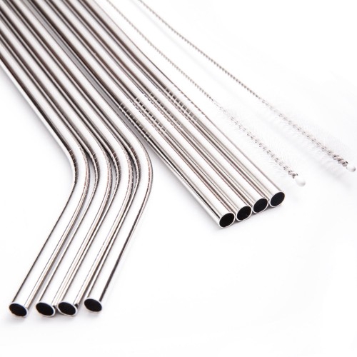 Bộ ống hút thép không gỉ 304 tiện dụng khi đi du lịch kèm phụ kiện