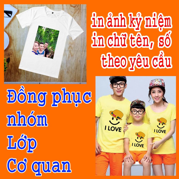 [Chất & Đẹp] in ảnh, chữ, tên lên áo phông theo yêu cầu, nhận làm đồng phục nhóm, lớp, cơ quan công ty với mọi số lượng