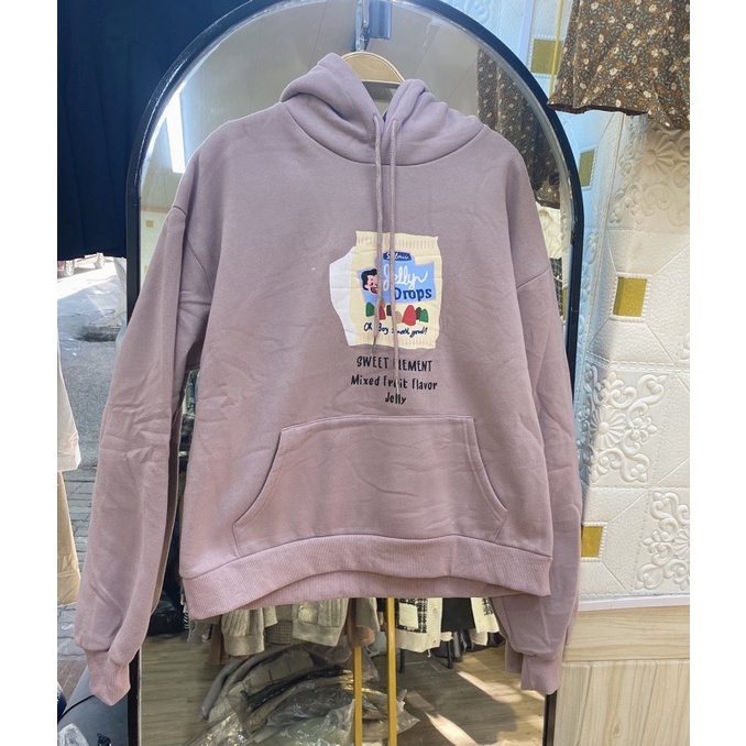 áo nỉ hoodie tím hàng đẹp