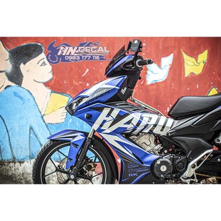 Tem Trùm Winner X Xanh Bạc Đen Haru