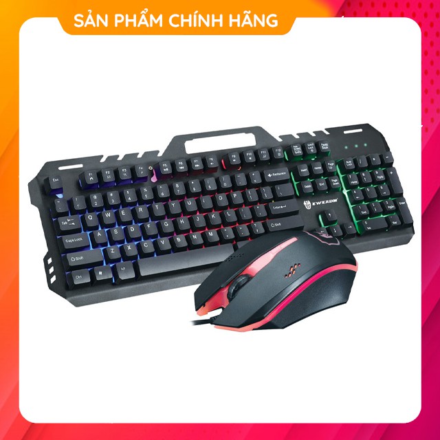 Bộ Bàn Phím Giả Cơ Kèm Chuột Chơi Game Eweden Gaming GT6 Đèn Led Cho Máy Tính Để Bàn PC Laptop