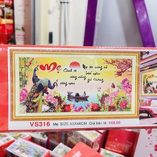 Tranh Đính Đá Chữ Mẹ Vs316(85x46)cm