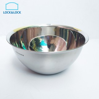 Tô trộn mặt nghiêng Inox Lock&Lock MIX5241 24cm (bát trộn, thố) - Larva Store