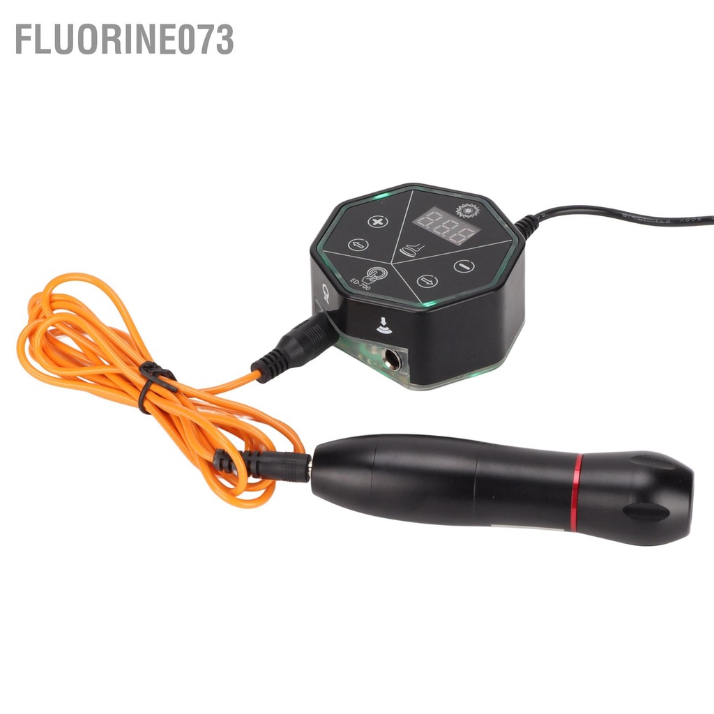[Hàng Sẵn] Bộ cấp nguồn hình xăm Kỹ thuật số mô kép LED 6 màu có thể điều chỉnh Hộp cung điện cho chuyên nghiệp 100‑240V【FLUORINE073】