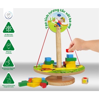 Dĩa cân bằng - Đồ chơi gỗ thông minh