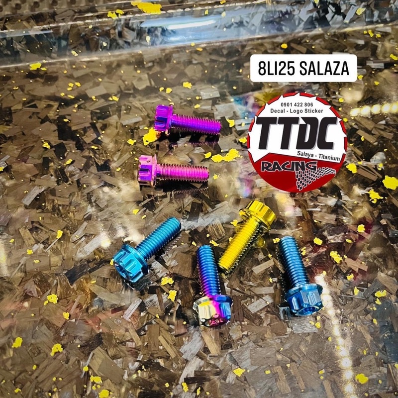 Ốc Titan Gr5 Đầu Salaza 8li gắn nhiều vị trí ✌🇹🇭