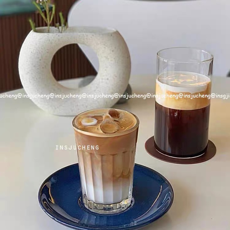 Cốc Thủy Tinh Uống Cà Phê Latte Kiểu Mỹ Tiện Dụng