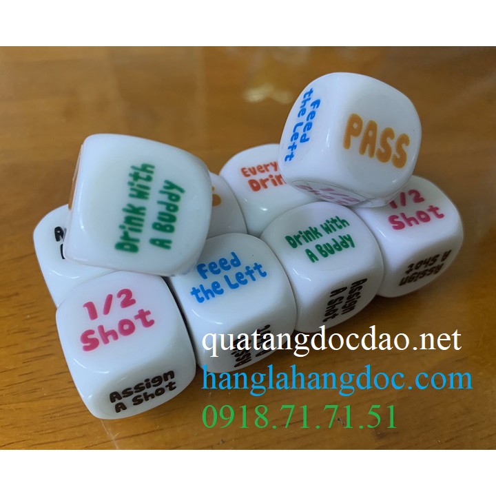 Hột xí ngầu uống bia tiếng Anh 2cm phiên bản mới  TA2b