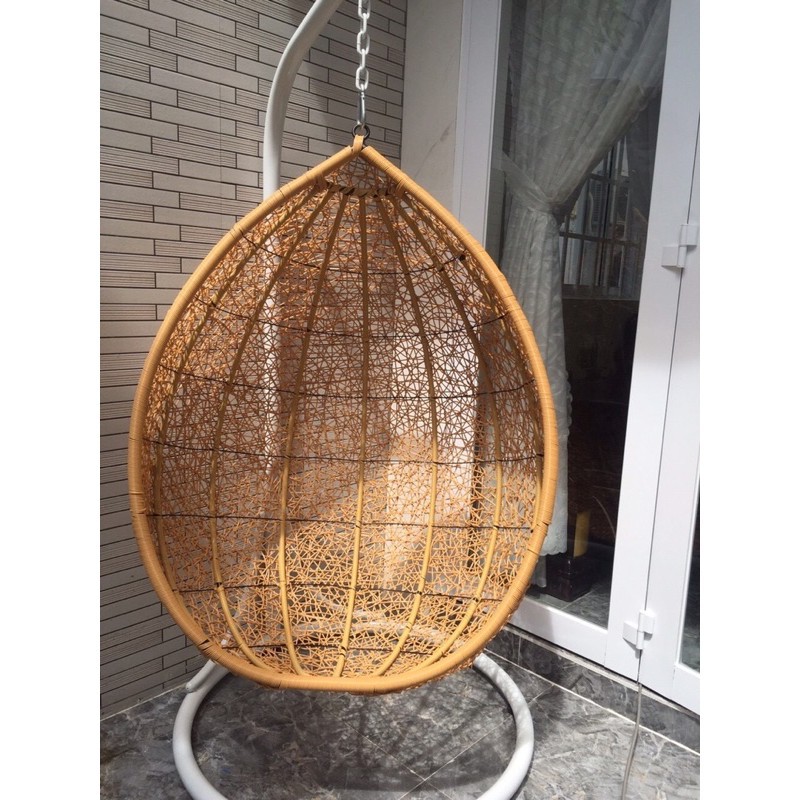 Xích đu giọt nước - xích đu mây nhựa cao cấp