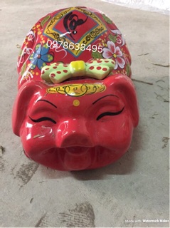Heo đất mắt híp gốm sứ Bát Tràng