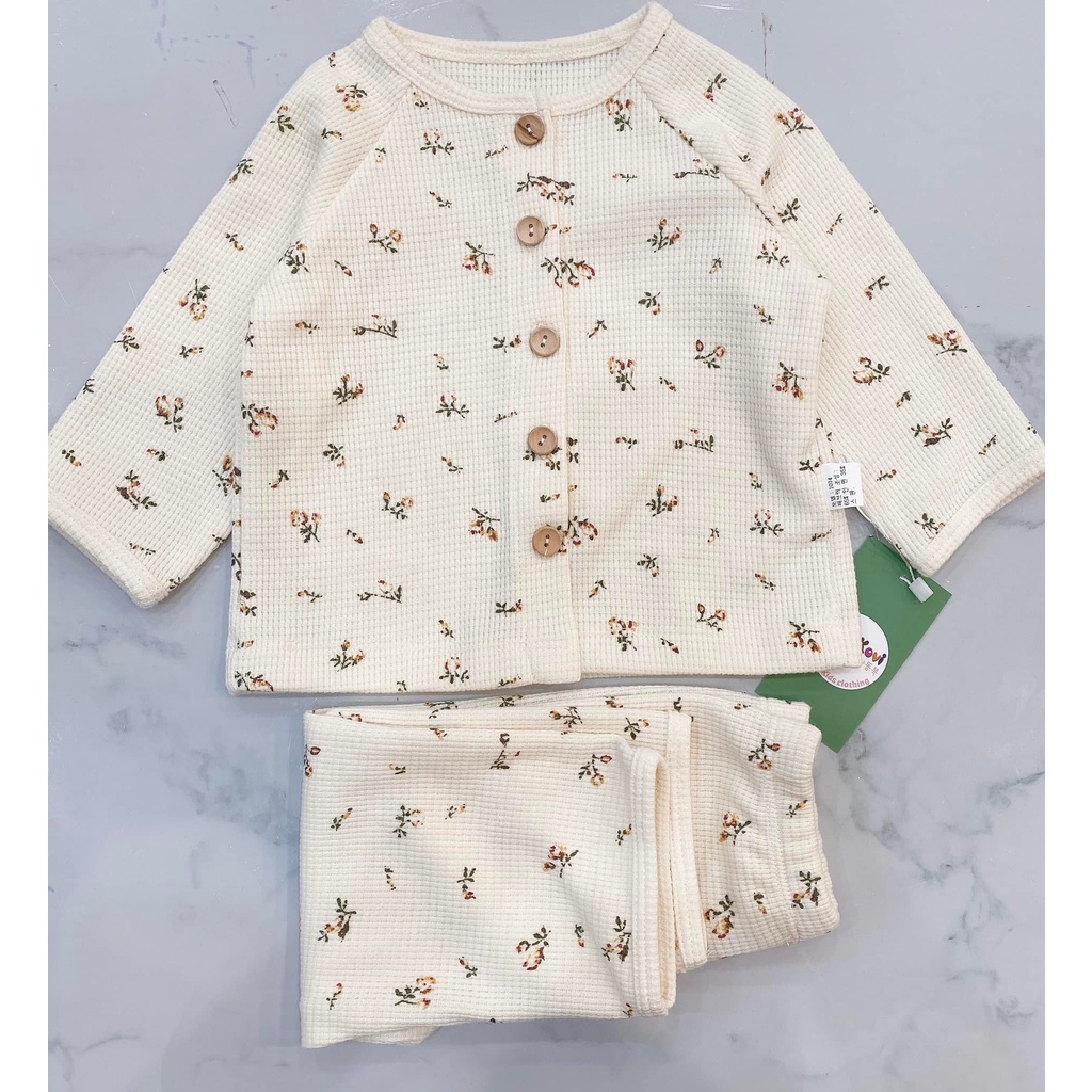 Bộ bé gái style Hàn hoa nhí