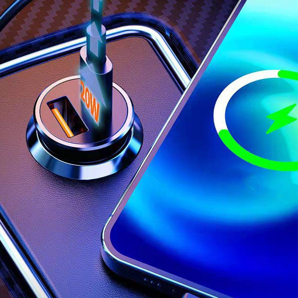 Ổ Cắm Sạc Nhanh 20W USB QC 3.0 Cho Xe Hơi