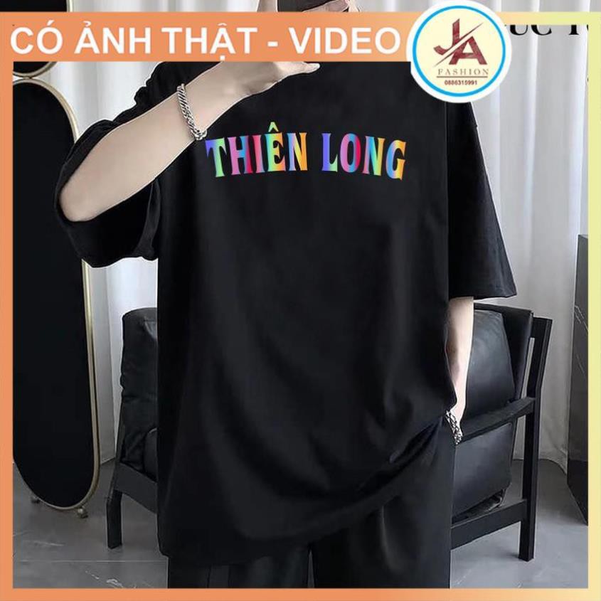 Áo Thun Tay Lỡ Unisex HÌNH THẬT - IN TÊN THEO YÊU CẦU Phản Quang Nam Nữ From Rộng  ྇