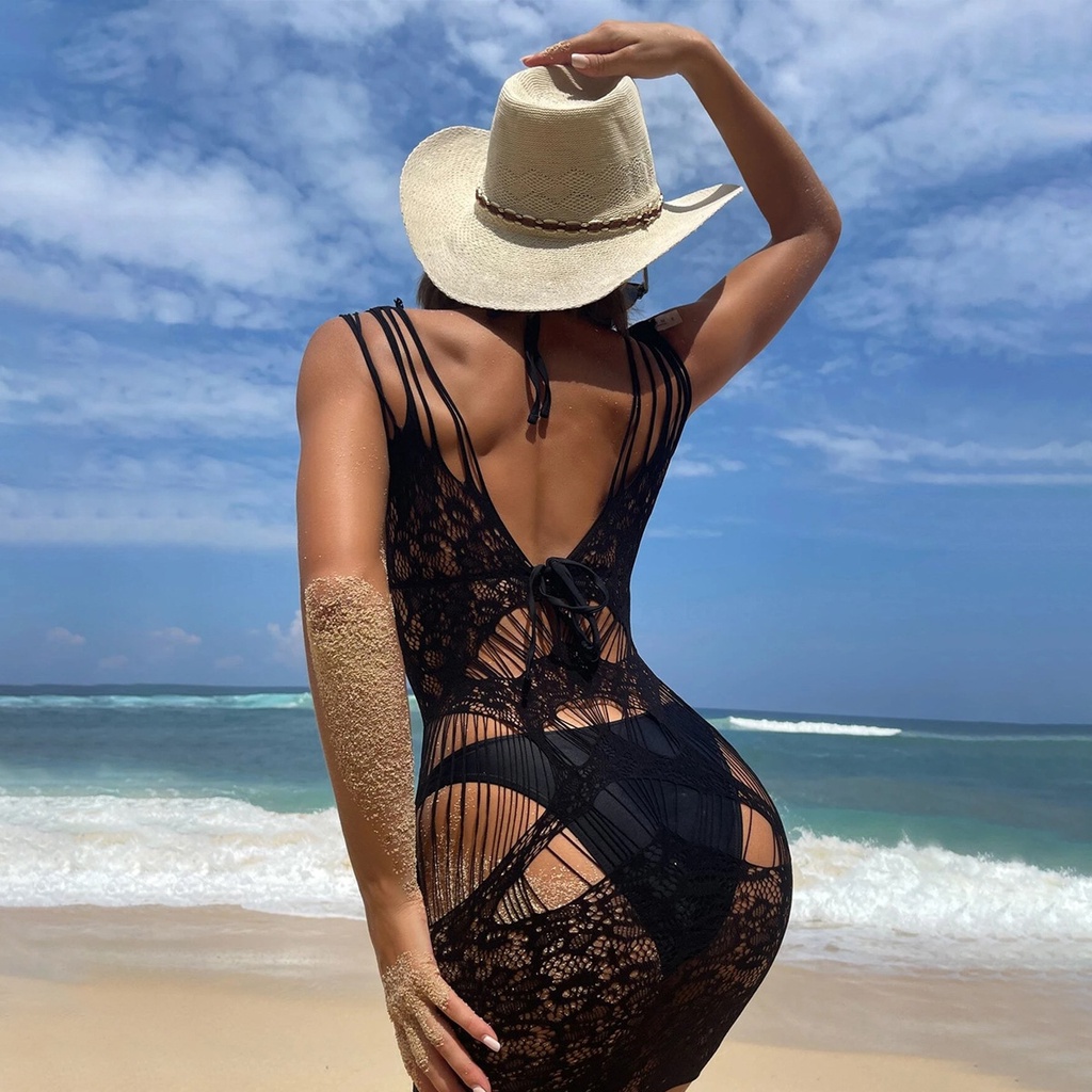 Bodysuit Lưới Xuyên Thấu Màu Đen Gợi Cảm
