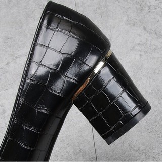 Giày Loafer da cá sấu Papaya