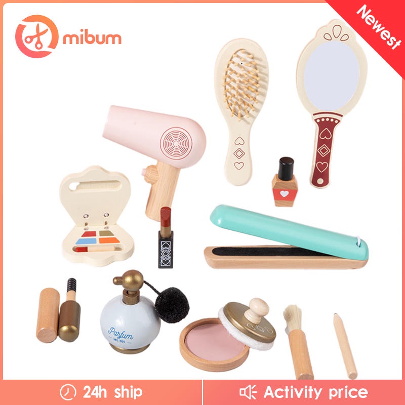 1 Bộ Đồ Chơi Trang Điểm Bằng Gỗ Mô Phỏng Nước Hoa Dành Cho Trẻ Em 3 Tuổi