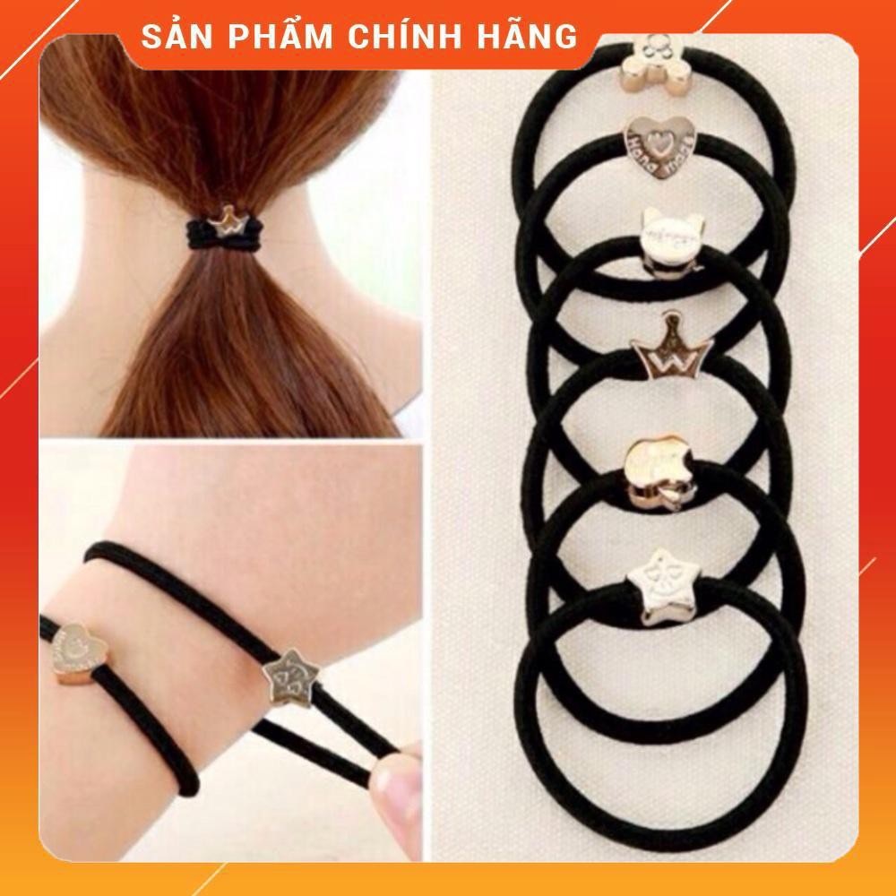 Set 20 chun buộc tóc phong cách Hàn Quốc - Ngọc Khuê Shop - Xanh Liga