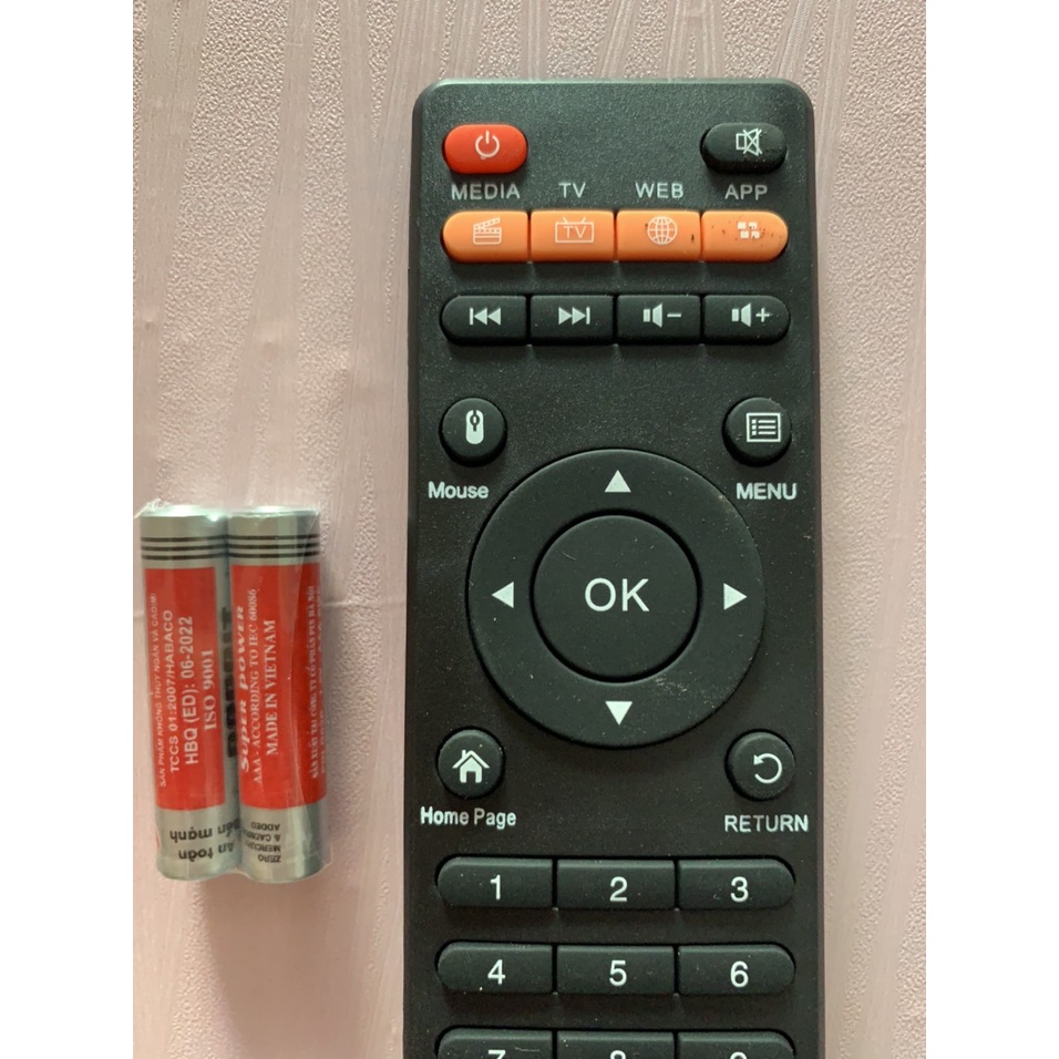 REMOTE ĐIỀU KHIỂN VINABOX X2 - SỬ DỤNG CHO MODEL:X9,X10,X20 2GB 4G,X3,X2 PLUS,X4 chính hãng