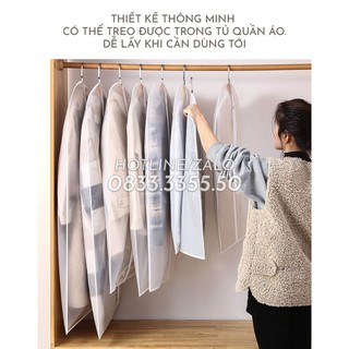 [4 Kích Cỡ] Túi Chống Bụi Bọc Quần Áo Treo Tủ