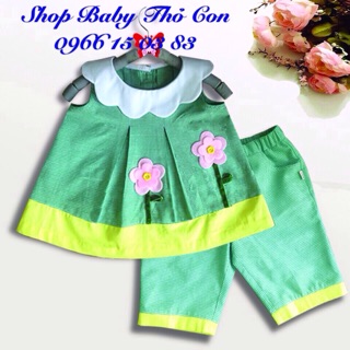 Bộ áo cổ lá sen 