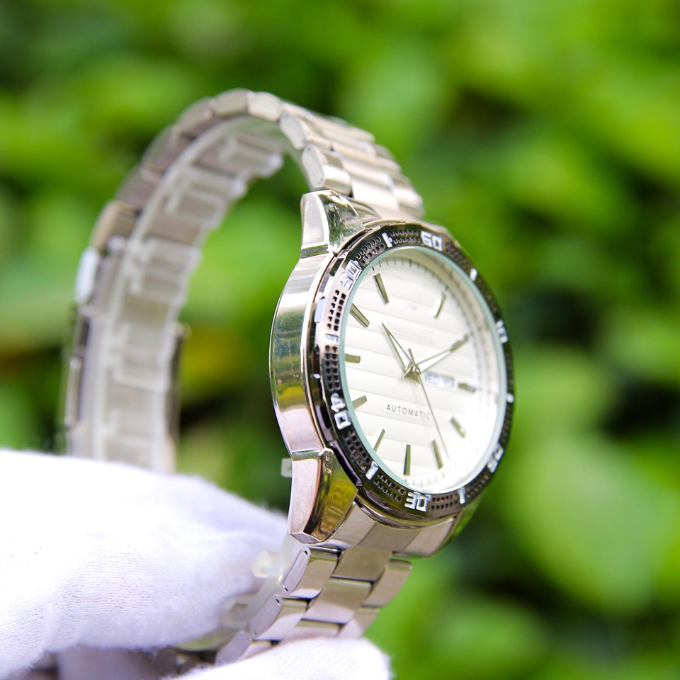 Đồng hồ nam dây thép VE003048 phong cách Ý mặt kính chống xước cao cấp hiển thị 2 lịch ngày tháng thiết kế sang trọng | BigBuy360 - bigbuy360.vn