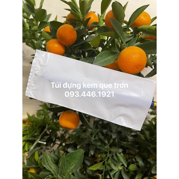 túi đựng kem que không in, túi đựng kem không có chữ, túi đựng kem màu trắng trơn