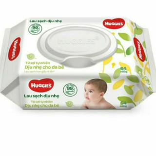 Combo 12 gói khăn ướt huggies không mùi 64 tờ