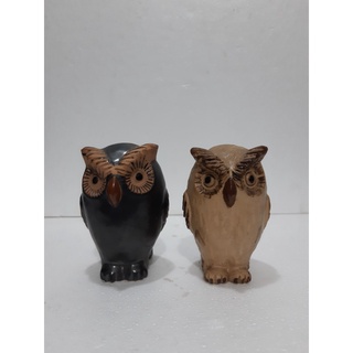 Cặp cú mèo gốm sứ cao 10 cm