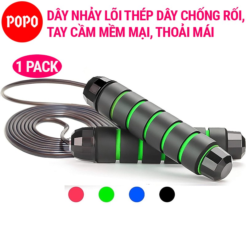 Dây nhảy dây thể dục SPORTY TS36 tập thể lực giảm cân giảm mỡ bụng đốt cháy calo, tập luyên kickbox, boxing