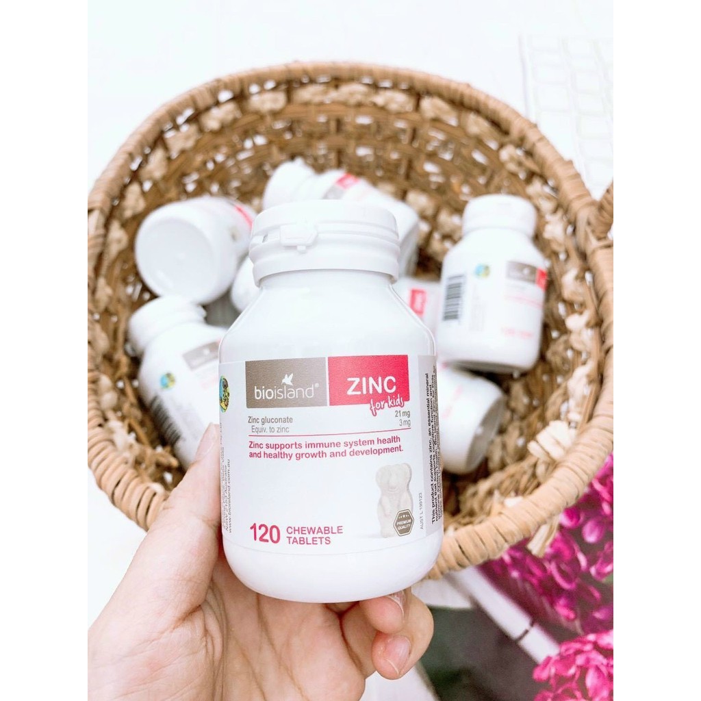 Bio Island Zinc 120 Viên Bổ Sung Kẽm Cho Trẻ